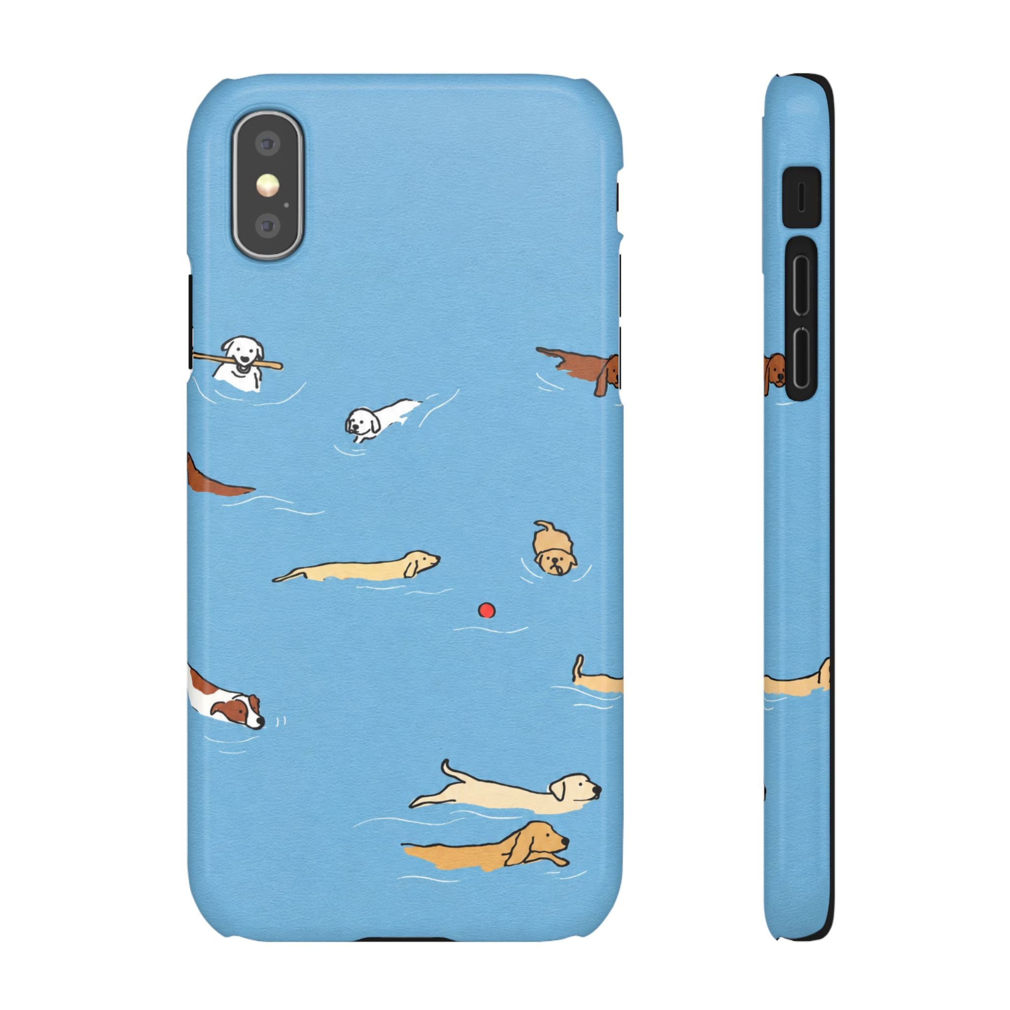 Swimming Dogs Phone Case