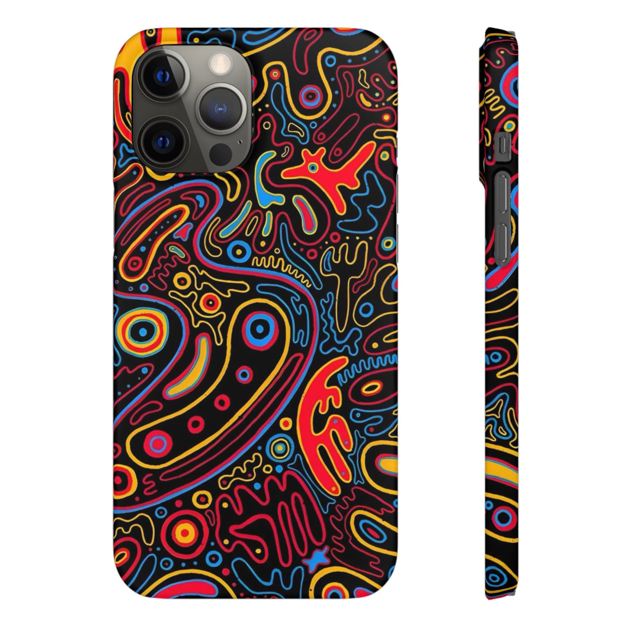 Neon Maze Phone Case