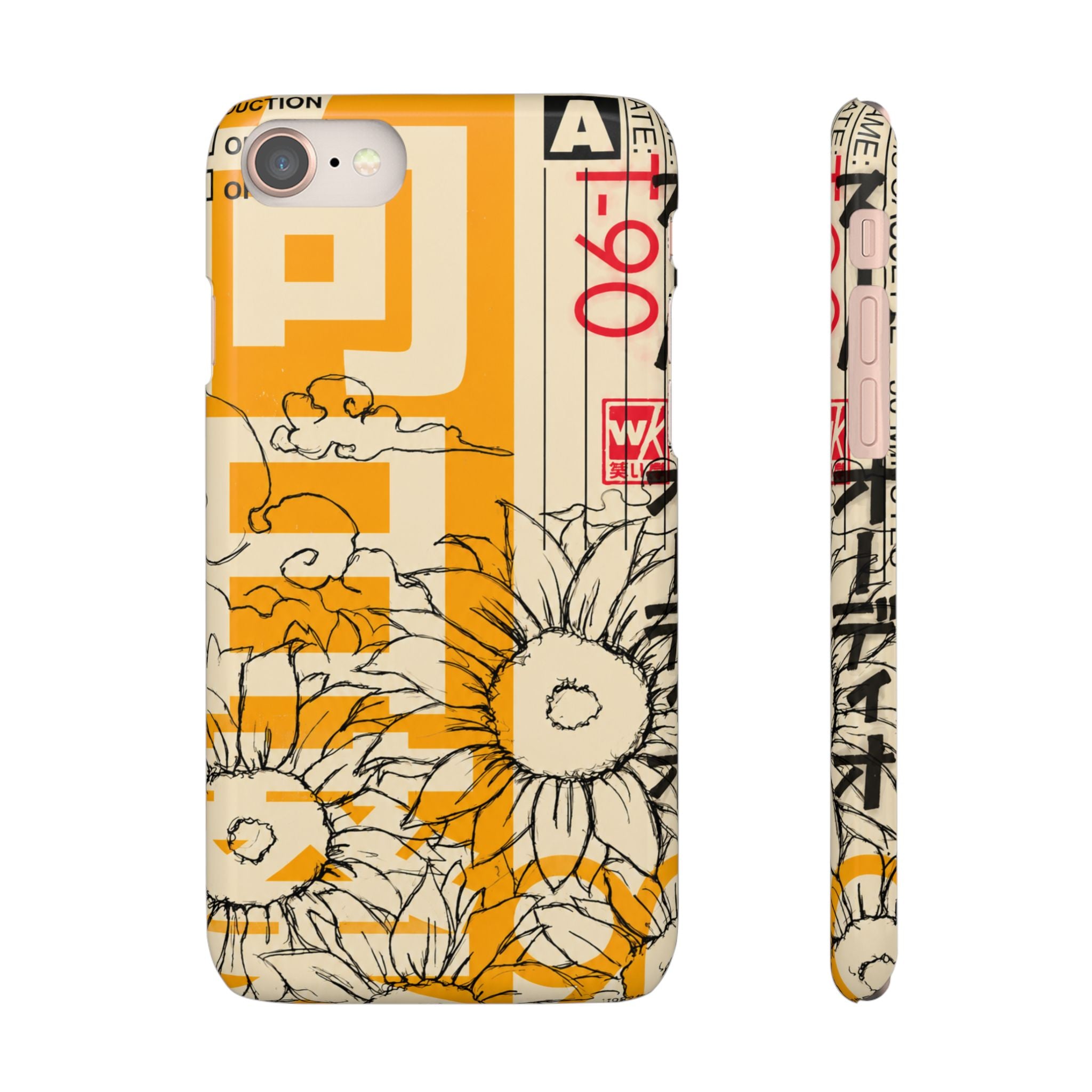 Retro Cassette Floral Phone Case