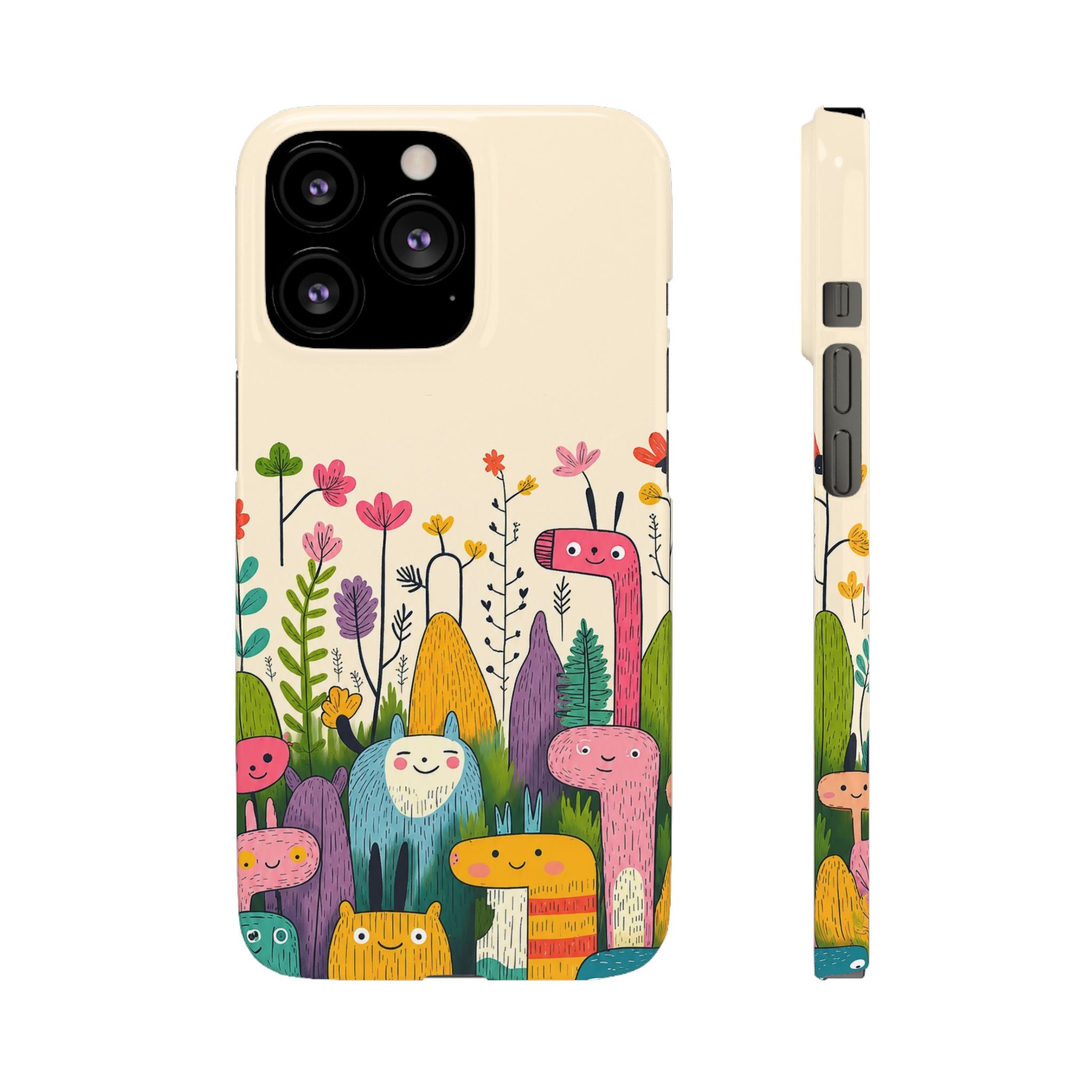 Cute Monster Garden Phone Case