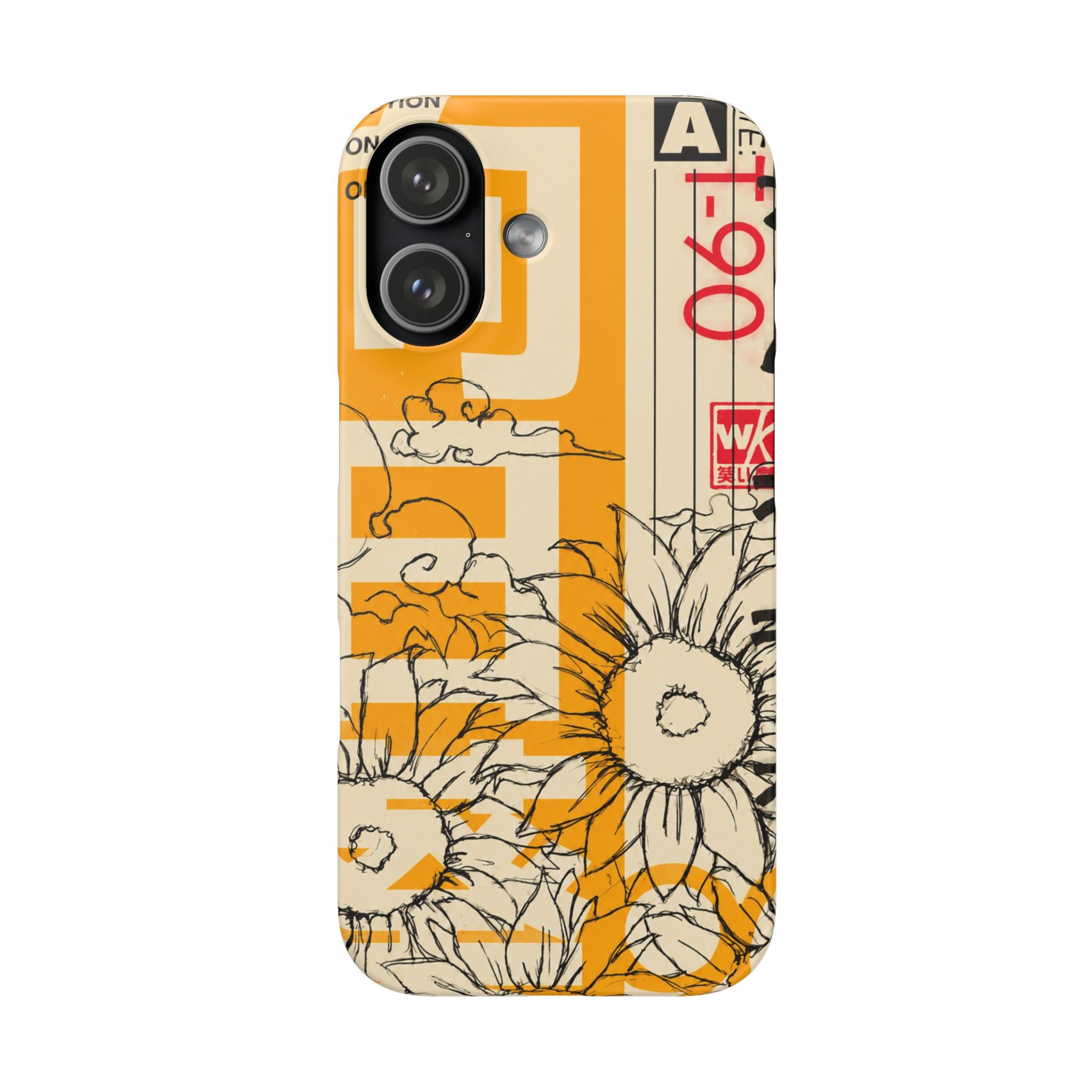 Retro Cassette Floral Phone Case