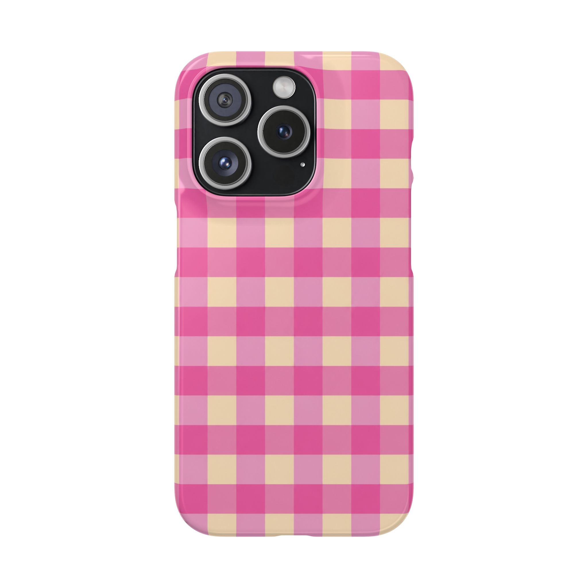 Pink Gingham Phone Case