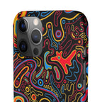 Neon Maze Phone Case