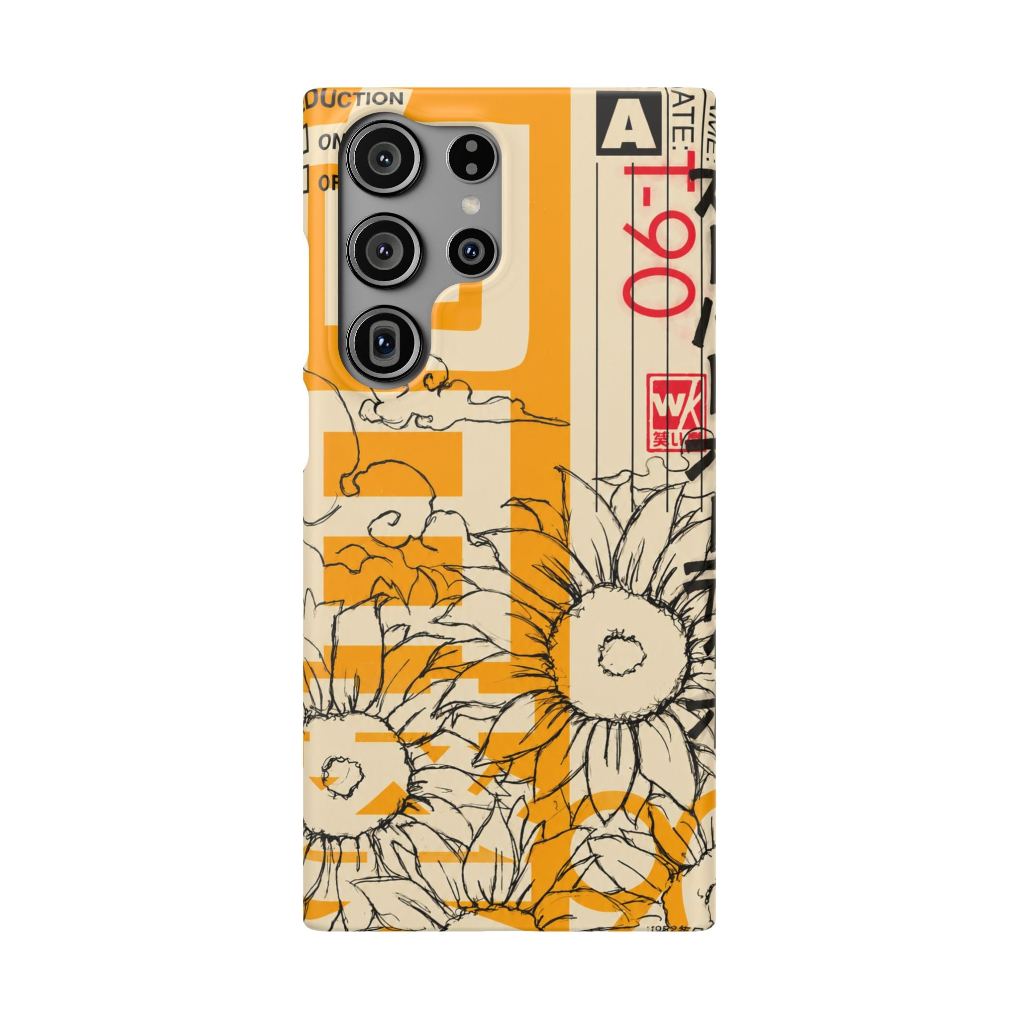 Retro Cassette Floral Phone Case