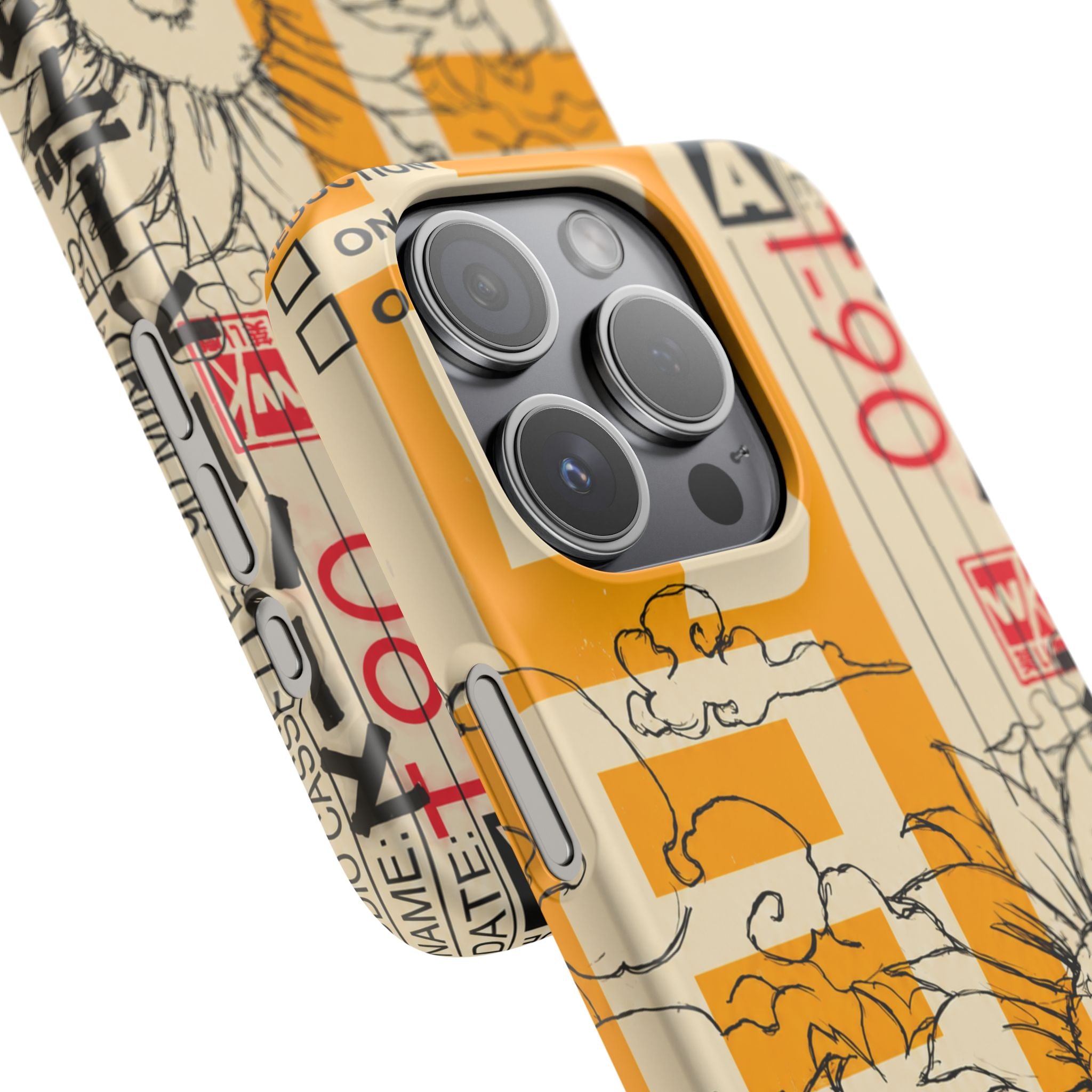 Retro Cassette Floral Phone Case