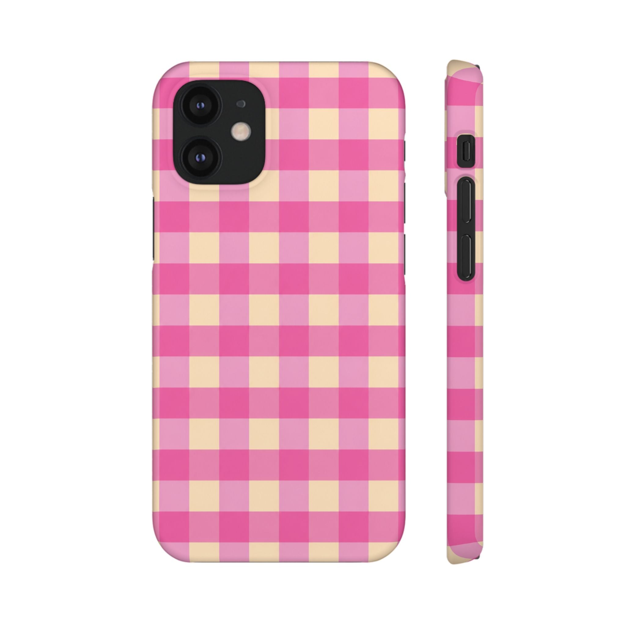 Pink Gingham Phone Case