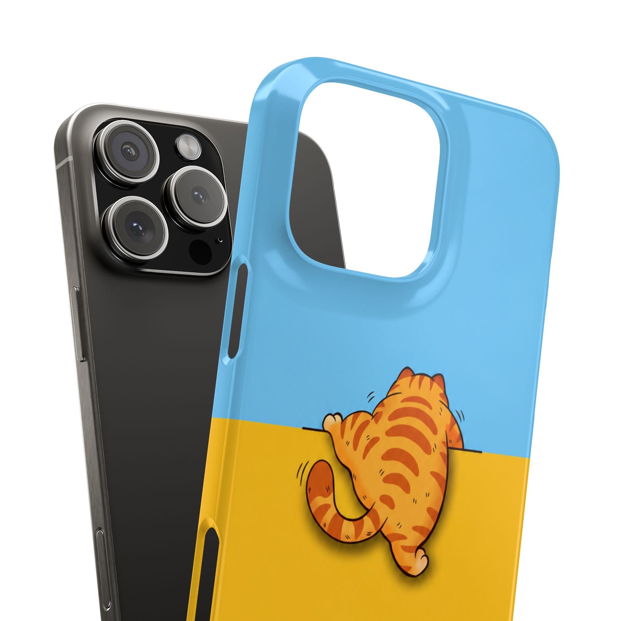 Peekaboo Orange Cat Phone Case