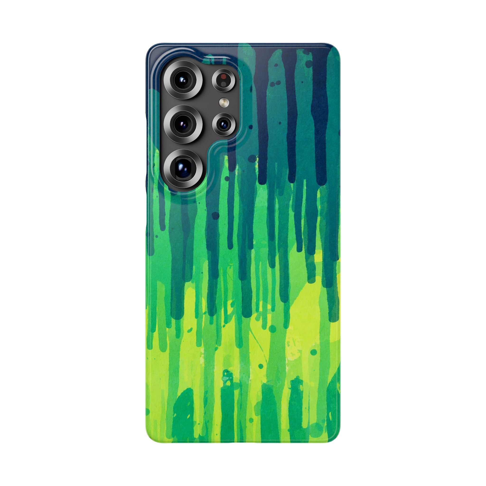 Liquid Emerald – Abstract Drip Phone Case