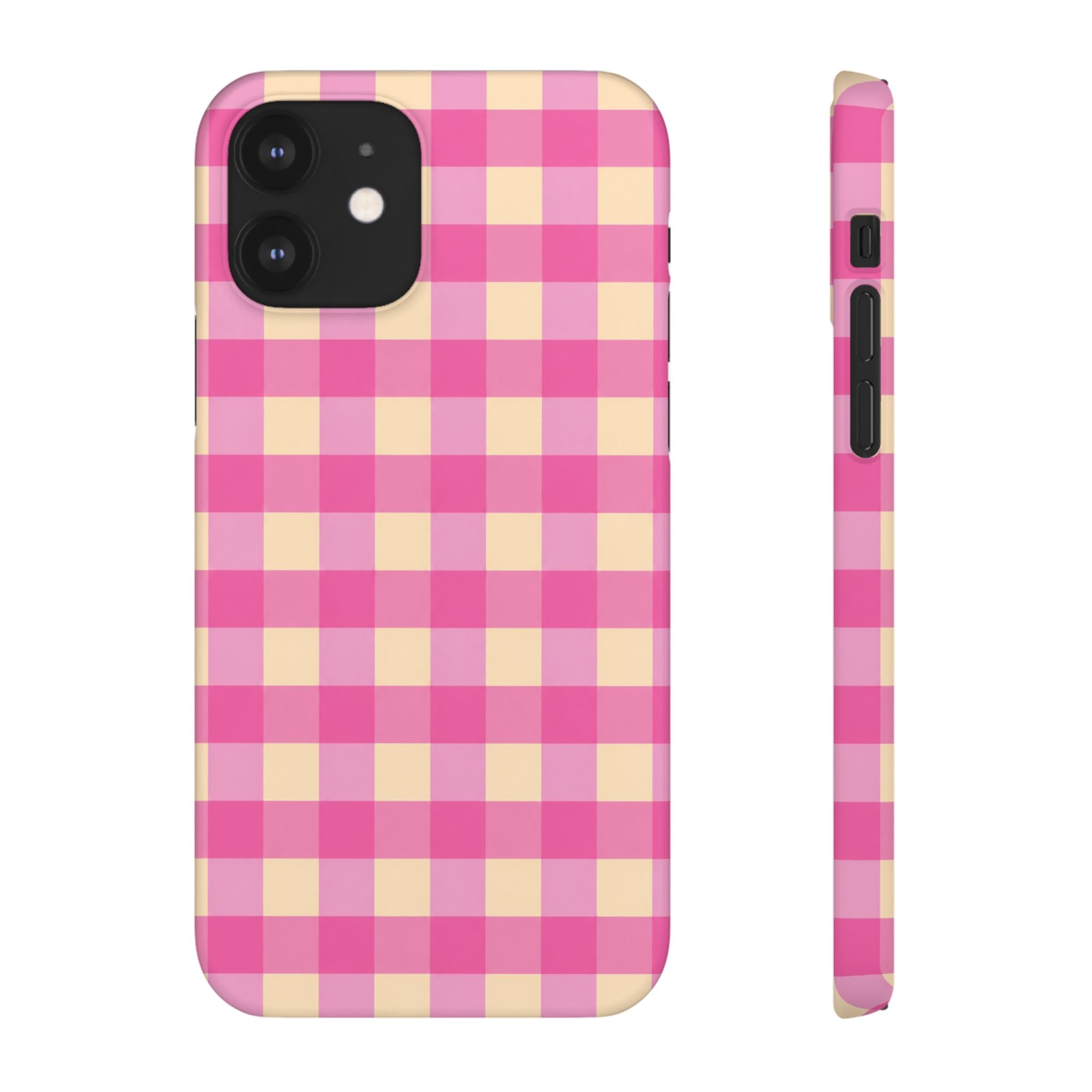 Pink Gingham Phone Case
