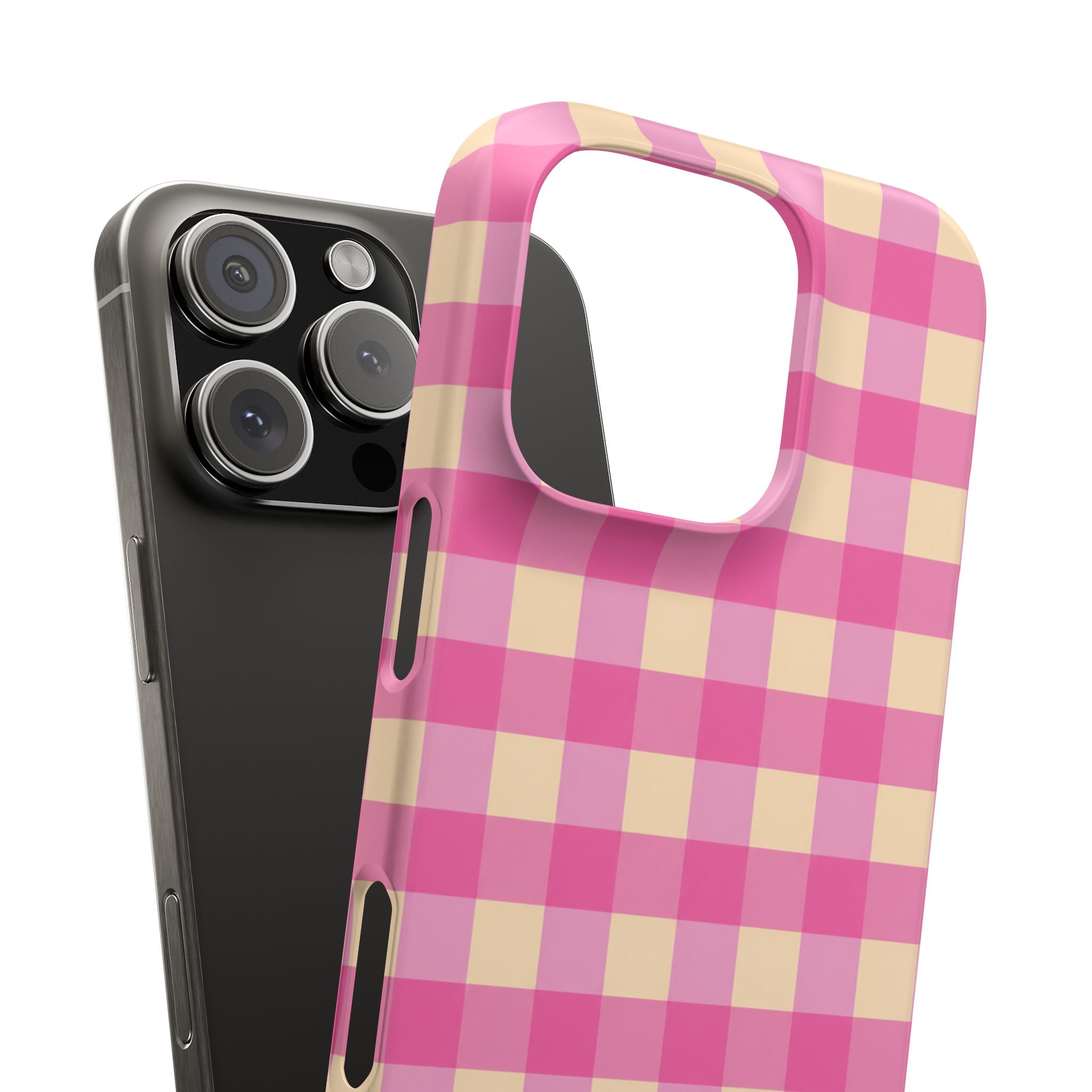 Pink Gingham Phone Case