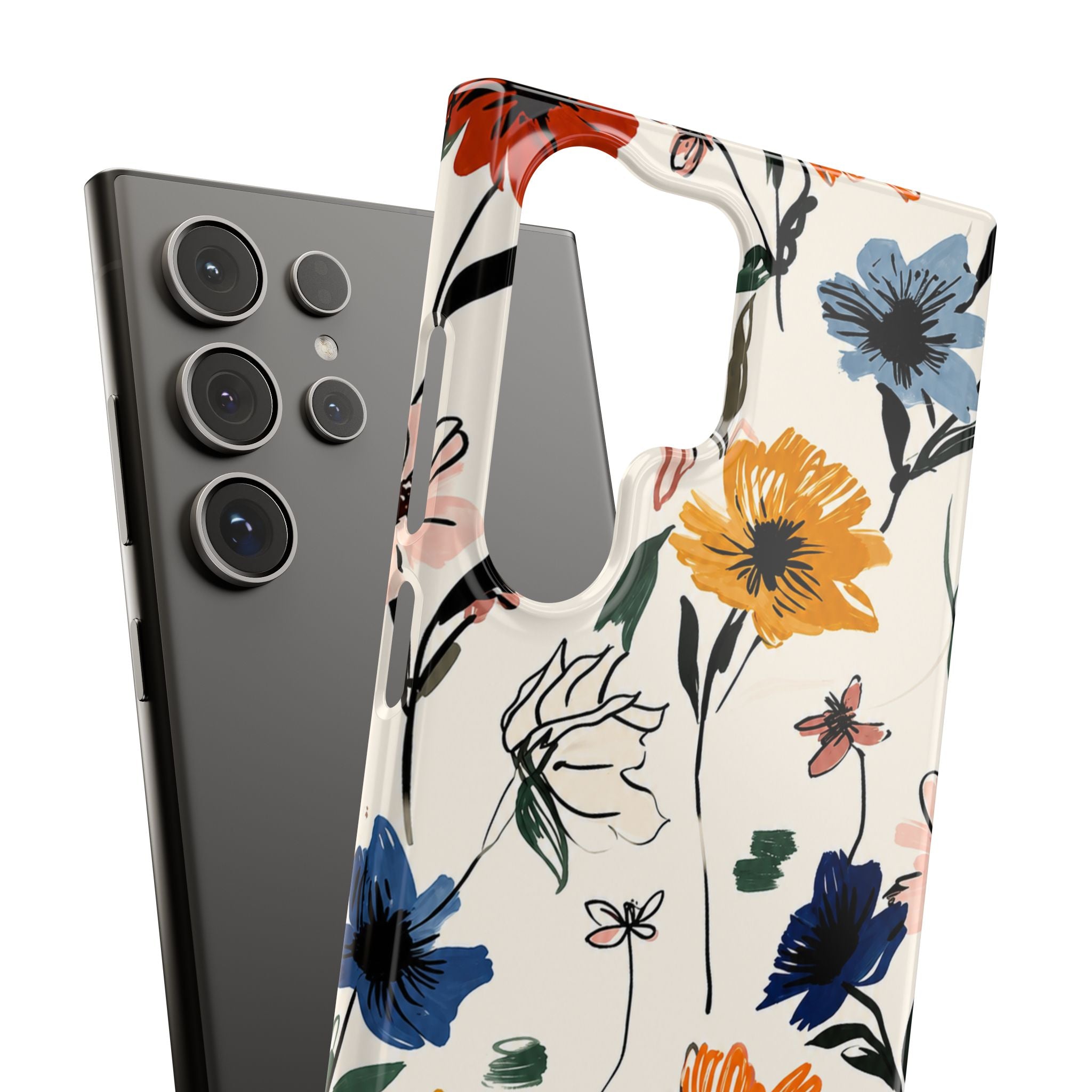 Wildflower Sketch Phone Case