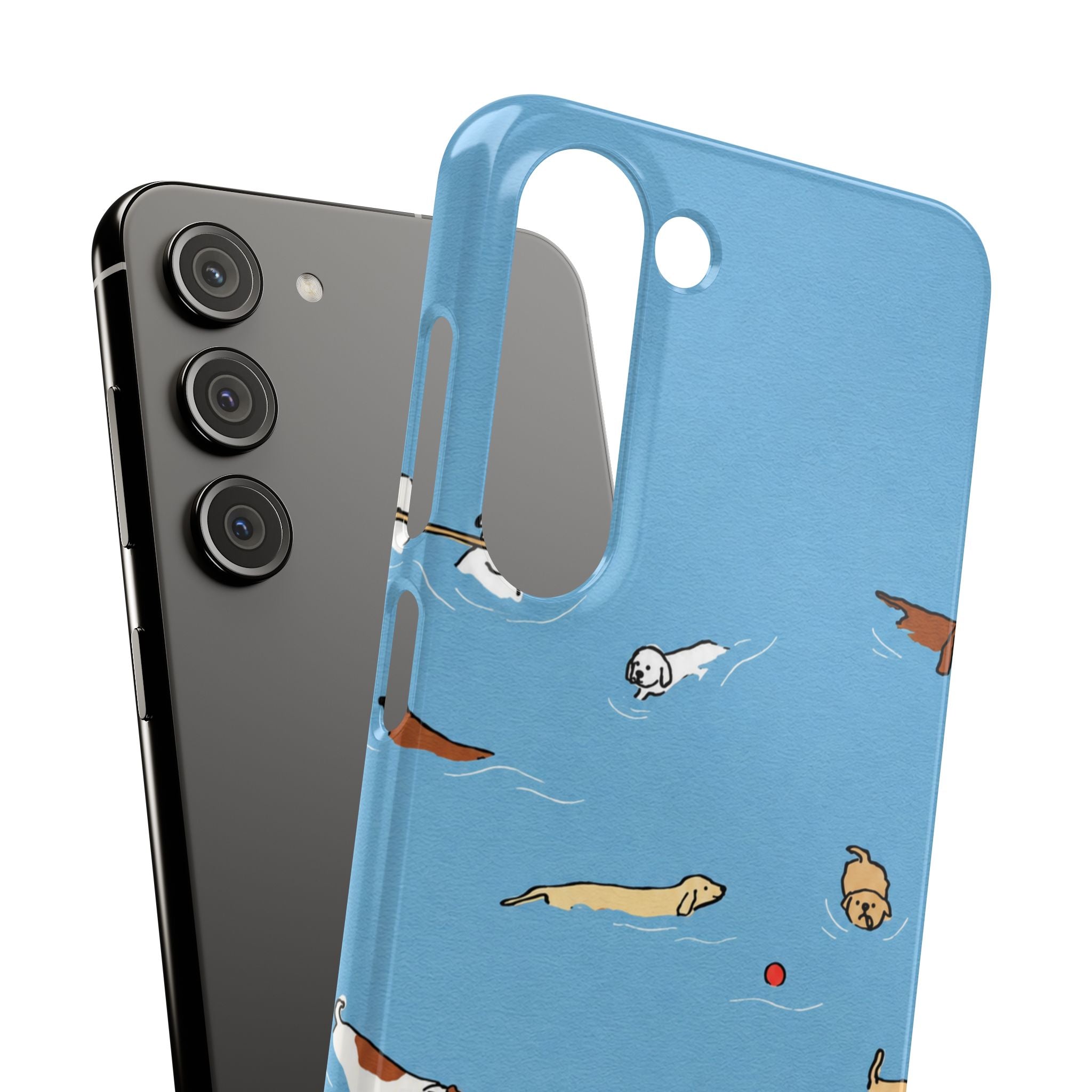 Swimming Dogs Phone Case