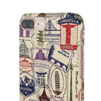 Vintage Travel Stamps Phone Case