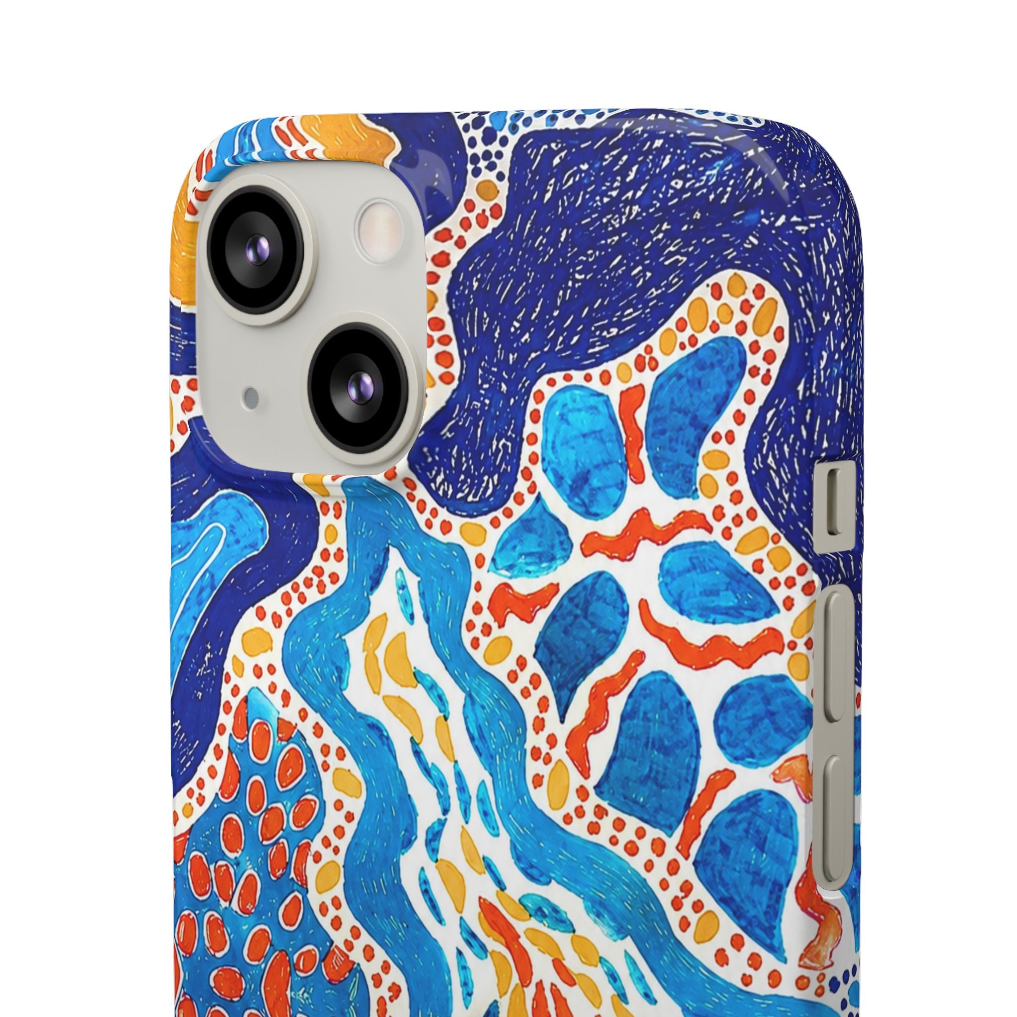 Abstract Blue Pattern Phone Case