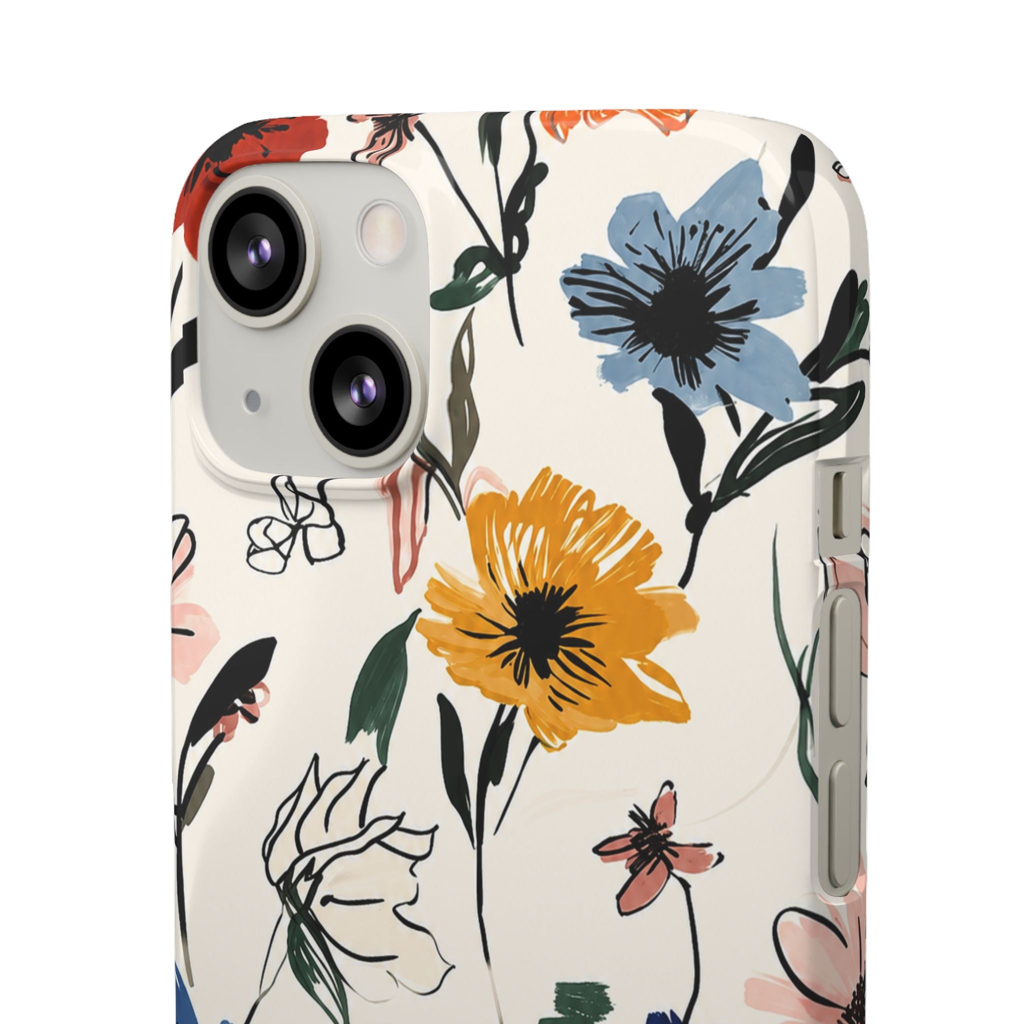 Wildflower Sketch Phone Case