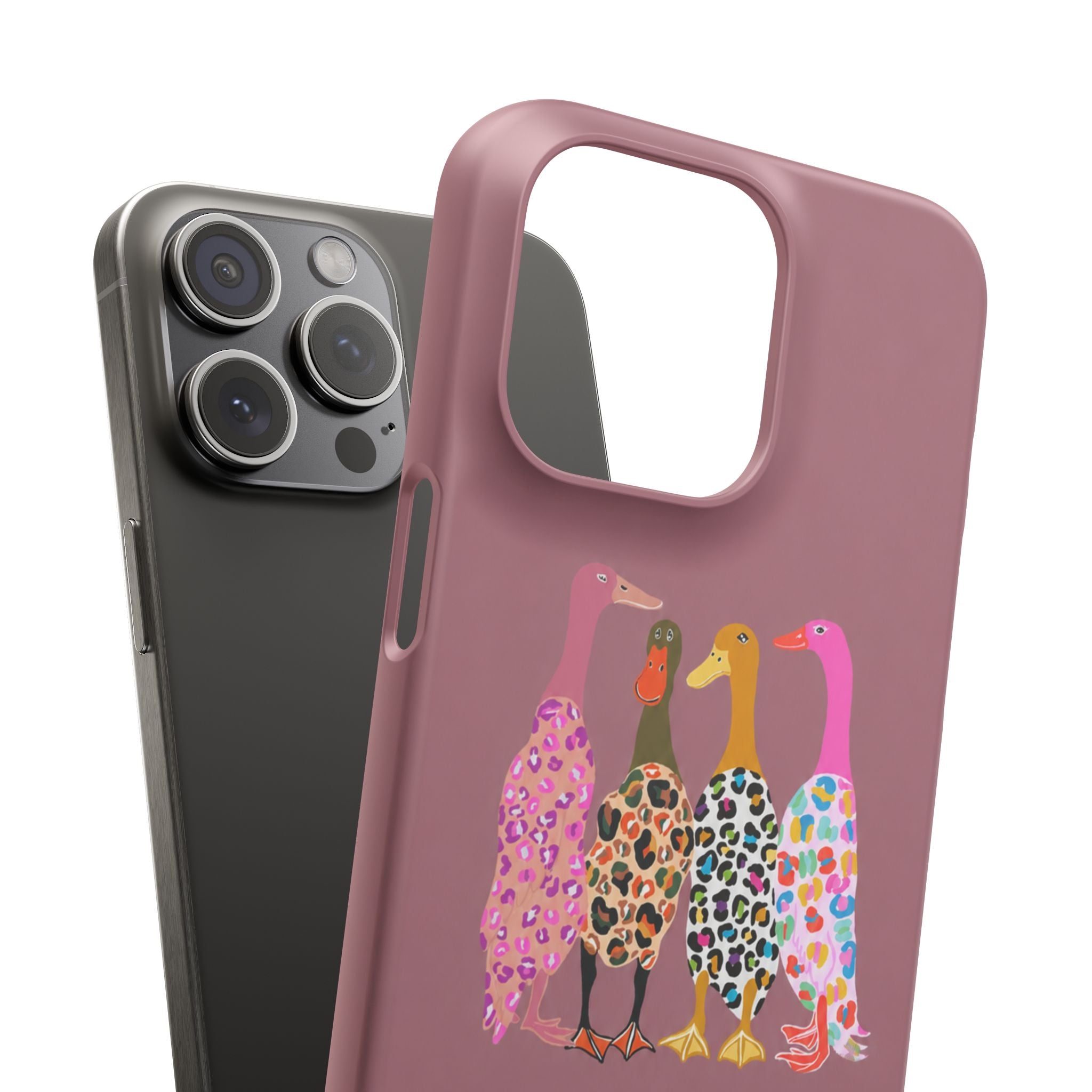 Colorful Leopard Ducks Phone Case