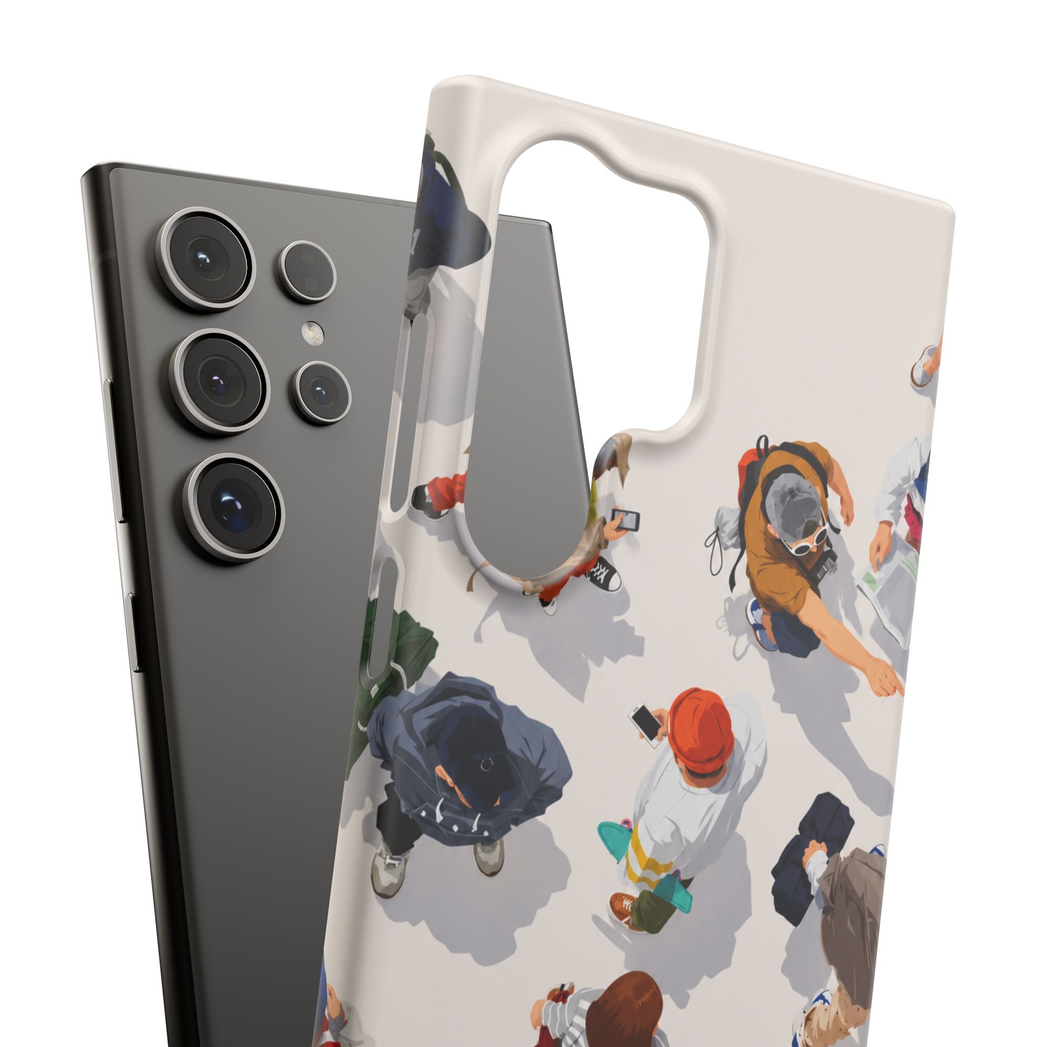 City Crowd Aesthetic Phone Case