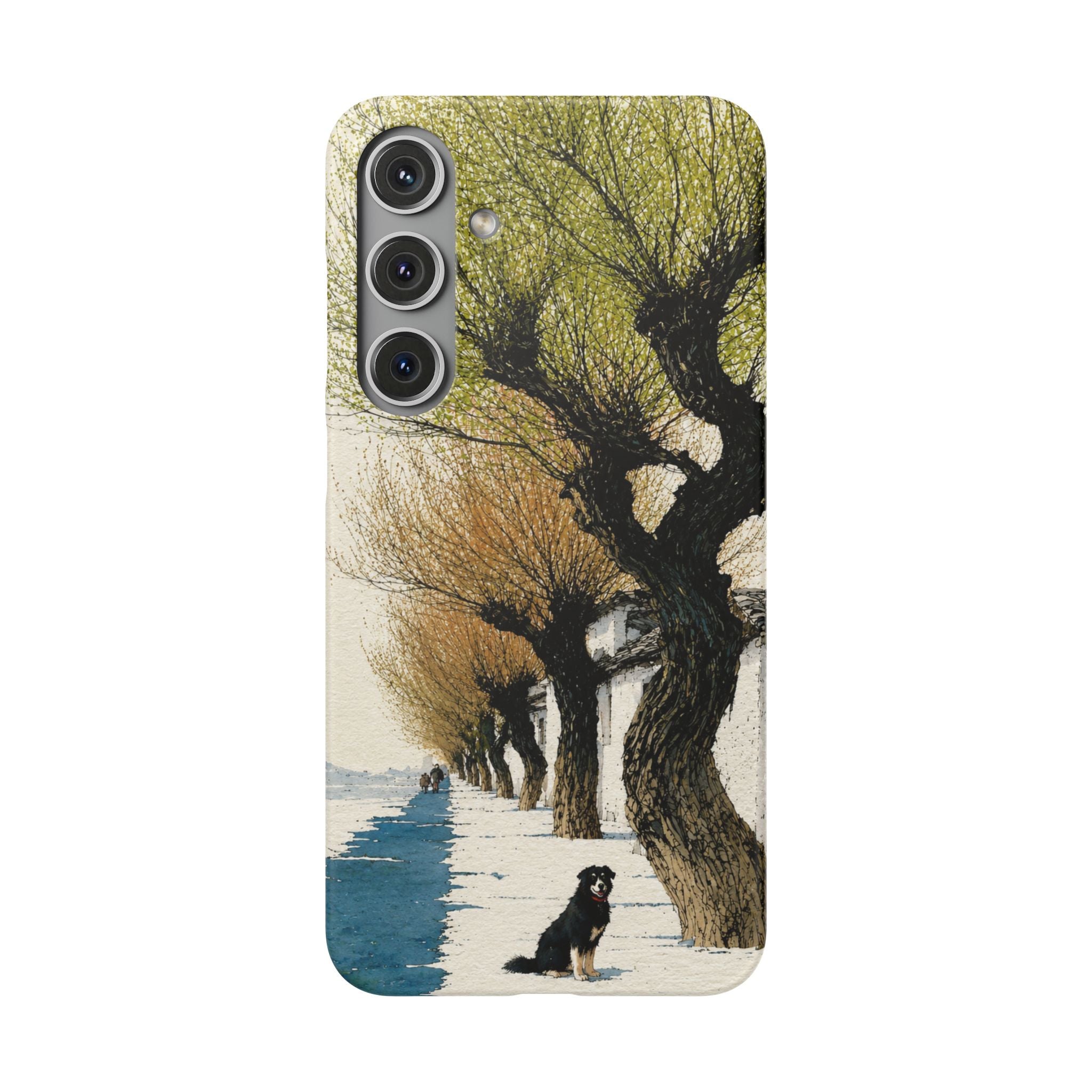Serene Willow Landscape Phone Case