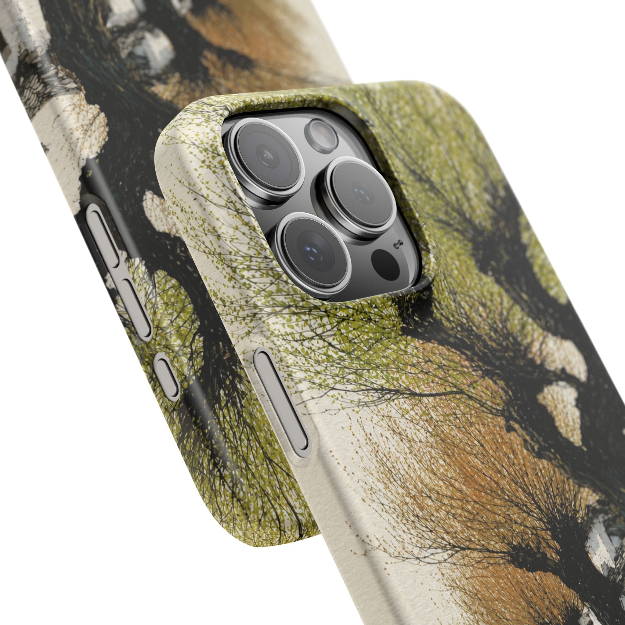 Serene Willow Landscape Phone Case