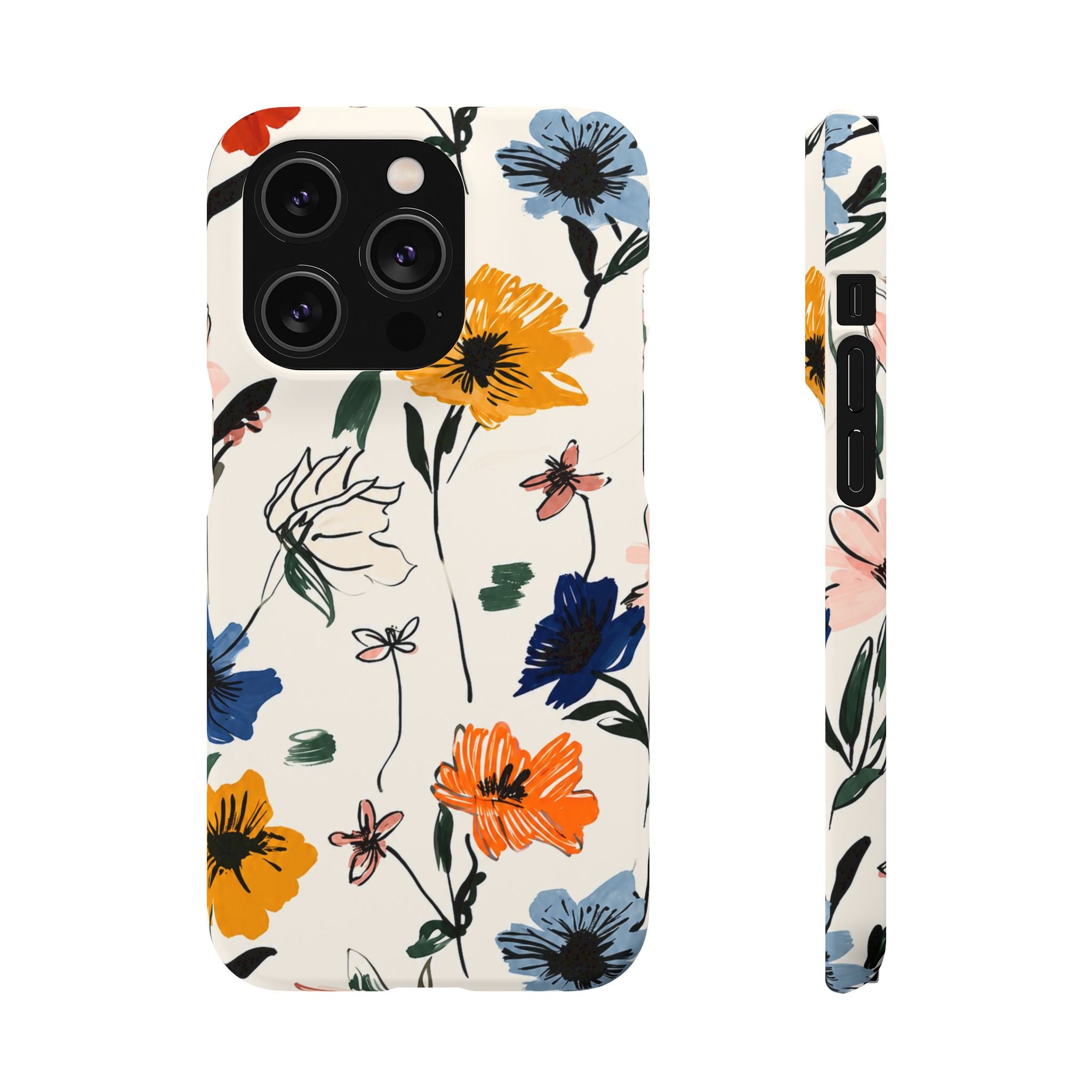 Wildflower Sketch Phone Case