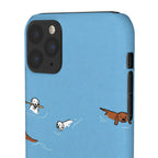 Swimming Dogs Phone Case