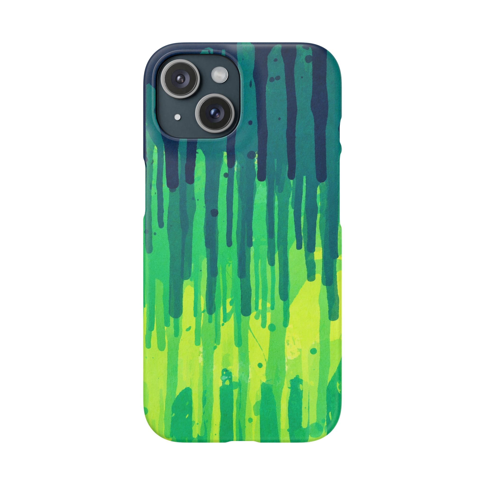Liquid Emerald – Abstract Drip Phone Case