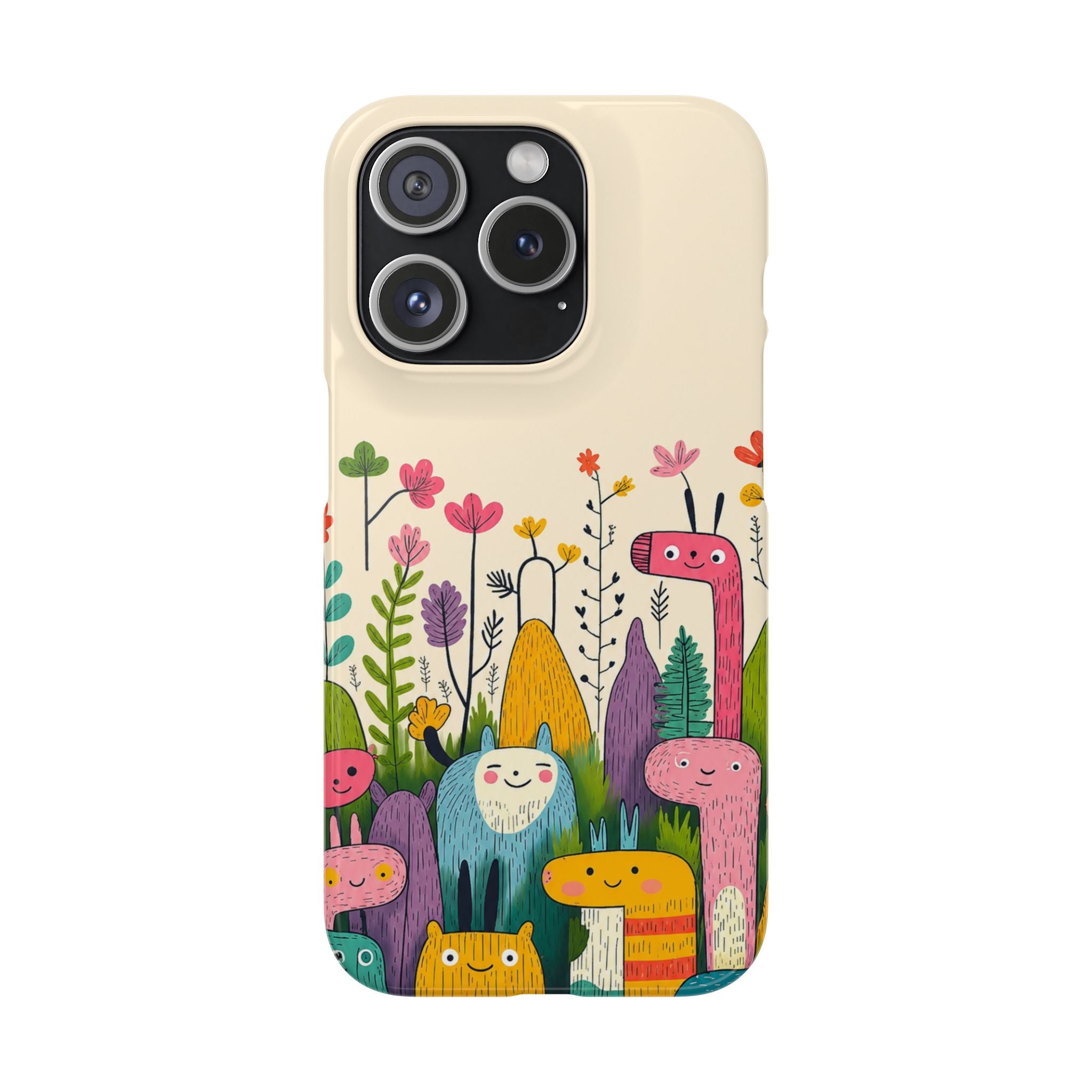 Cute Monster Garden Phone Case
