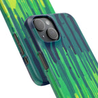 Liquid Emerald – Abstract Drip Phone Case