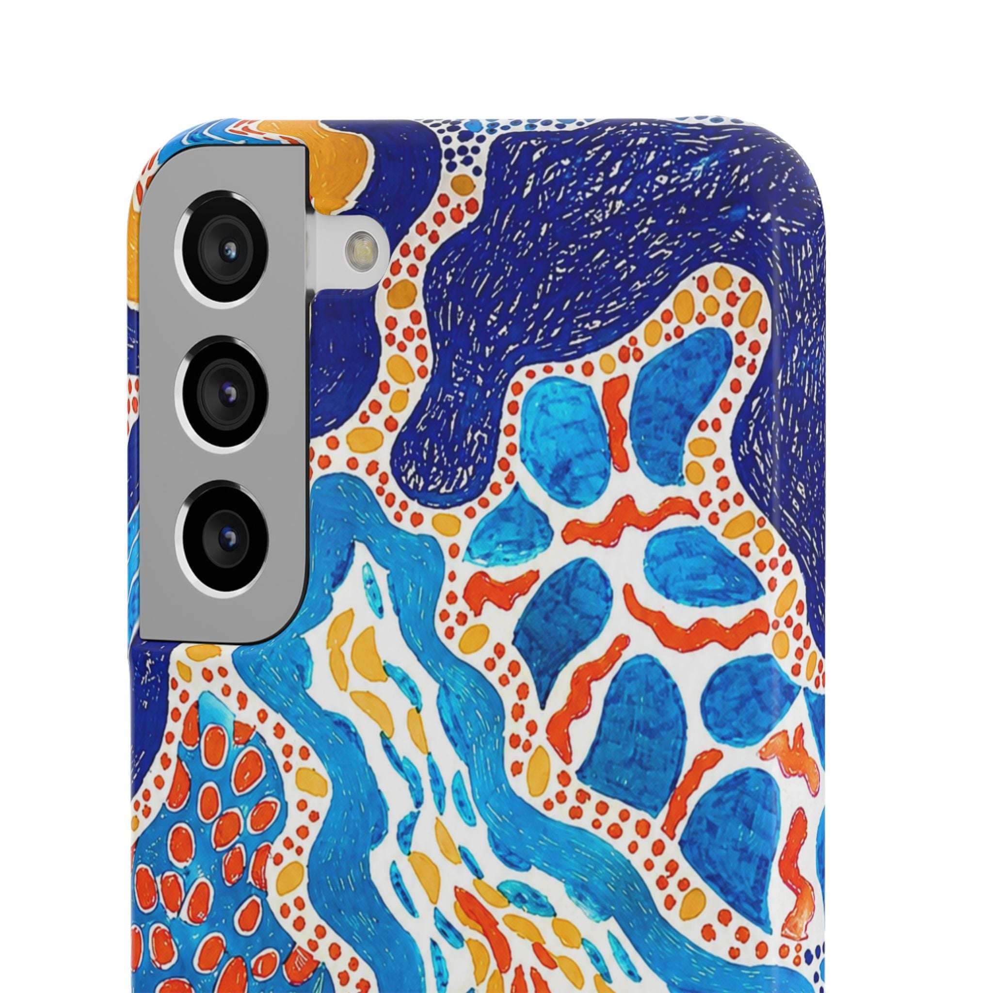 Abstract Blue Pattern Phone Case