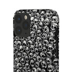 Black and White Skull Pattern Phone Case