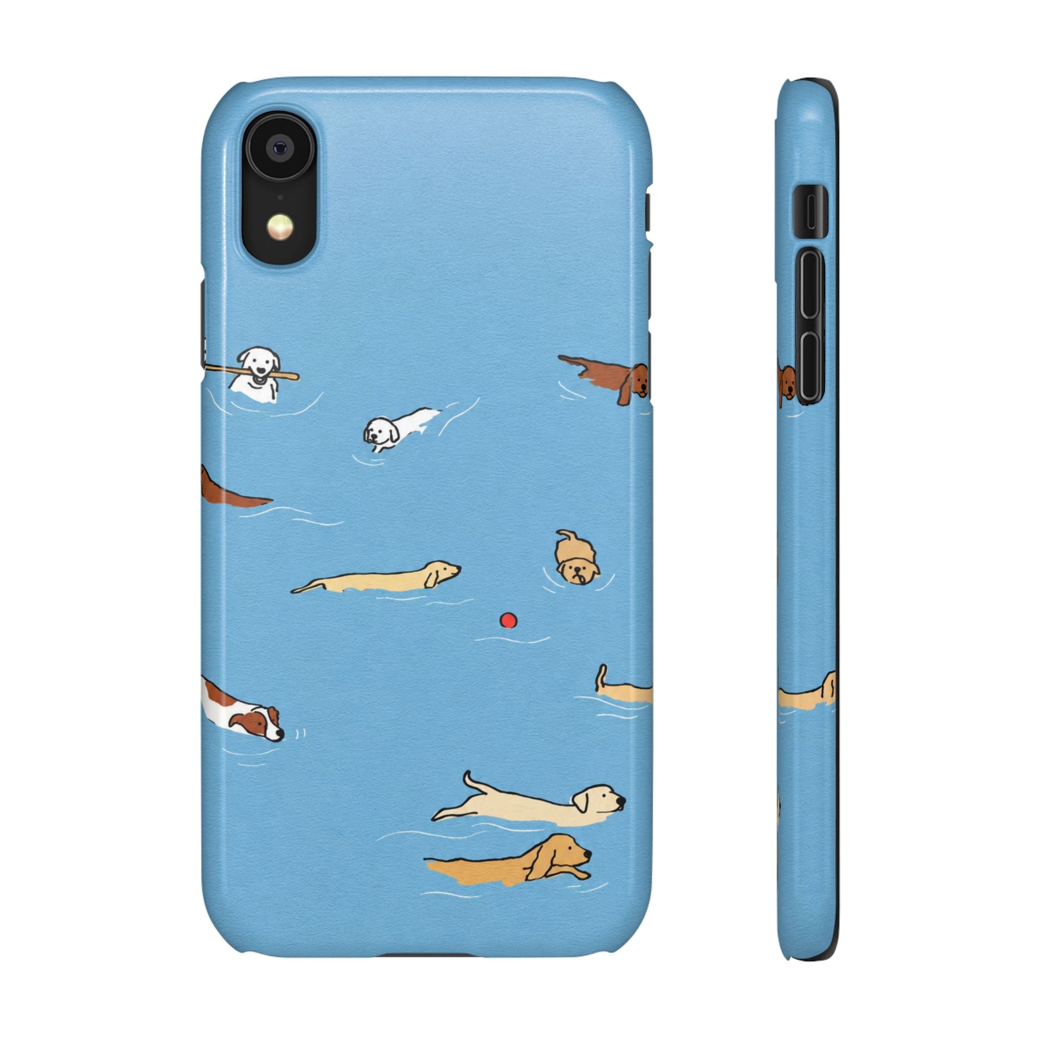 Swimming Dogs Phone Case