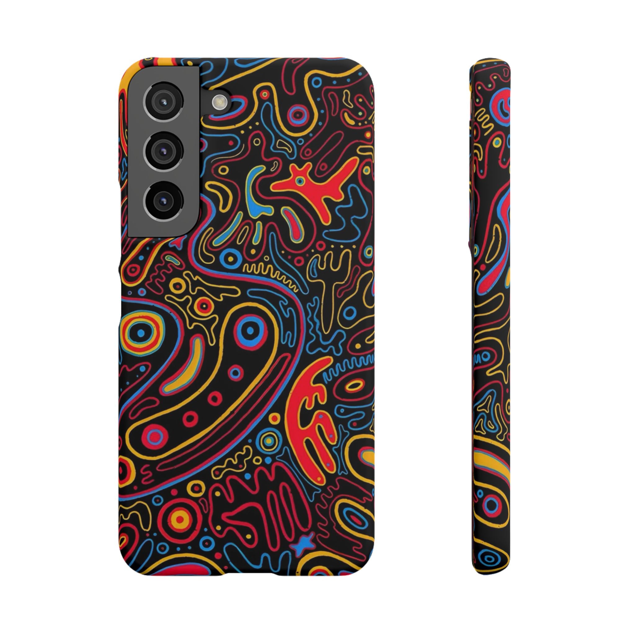 Neon Maze Phone Case