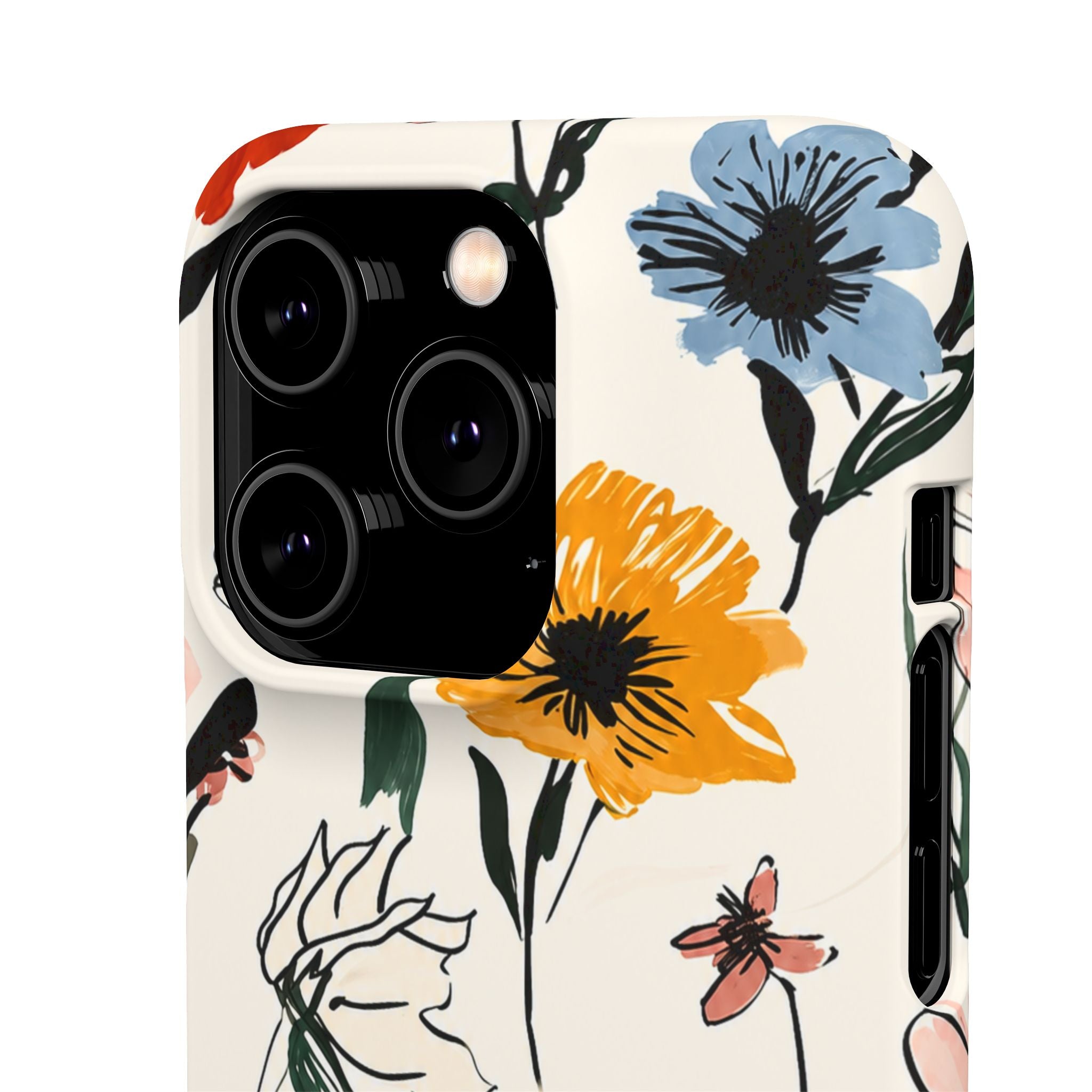 Wildflower Sketch Phone Case