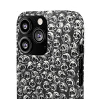 Black and White Skull Pattern Phone Case