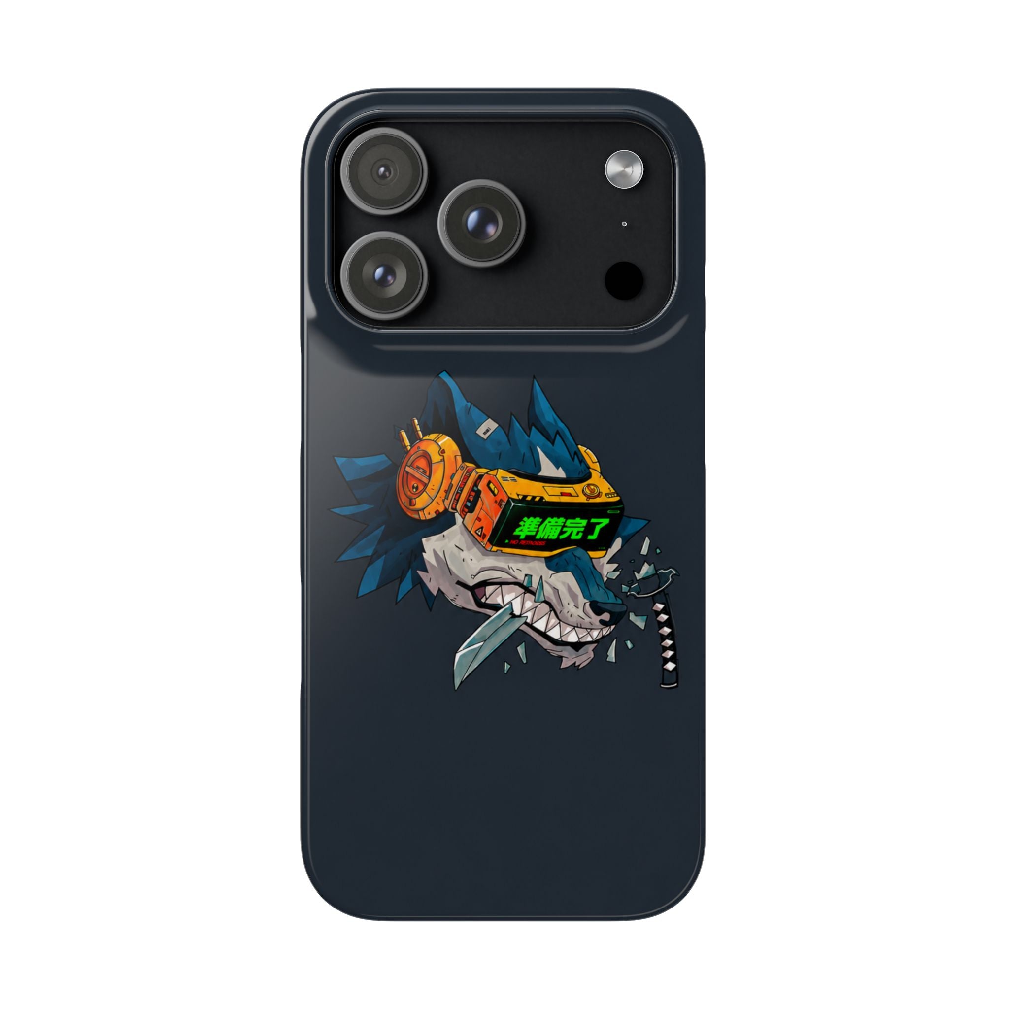 Cyberpunk Wolf Phone Case