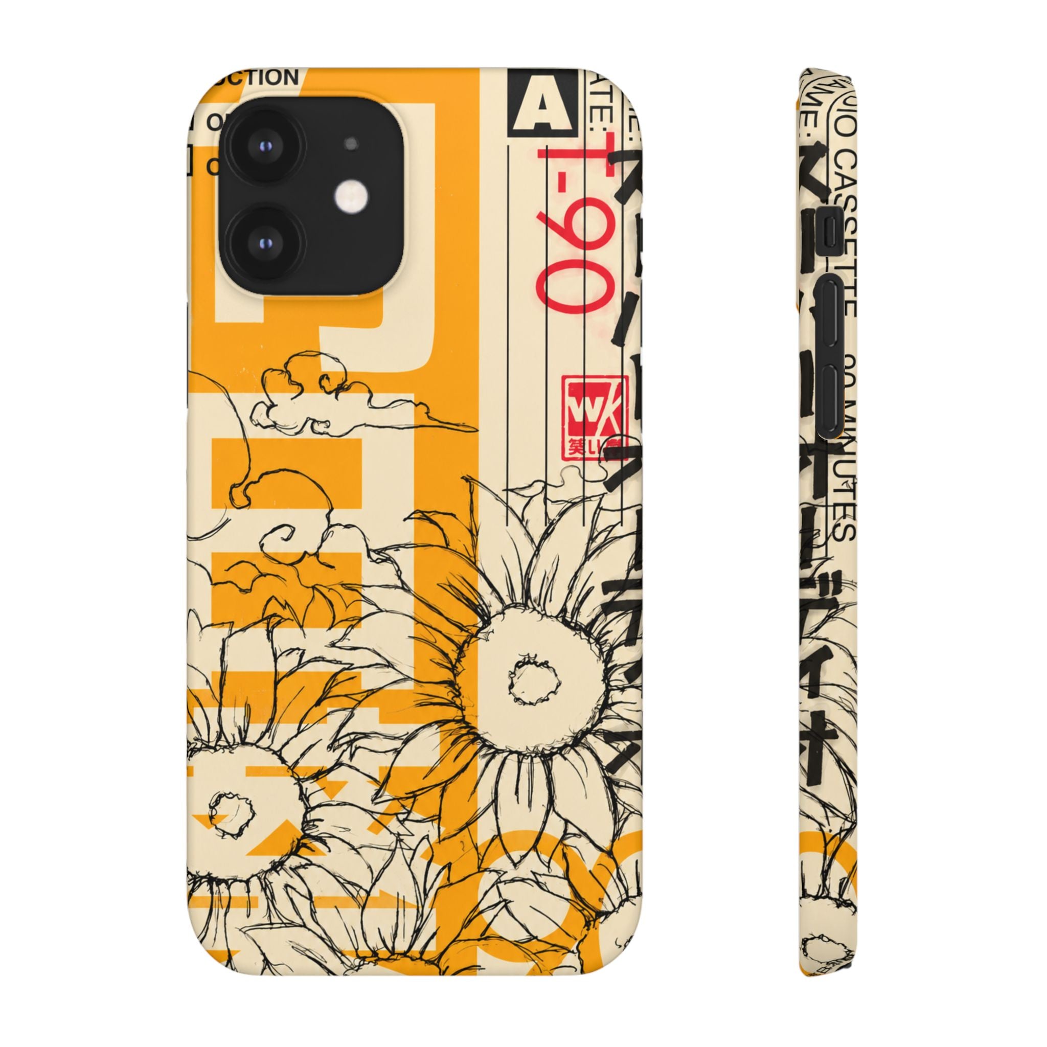 Retro Cassette Floral Phone Case