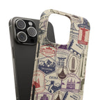 Vintage Travel Stamps Phone Case