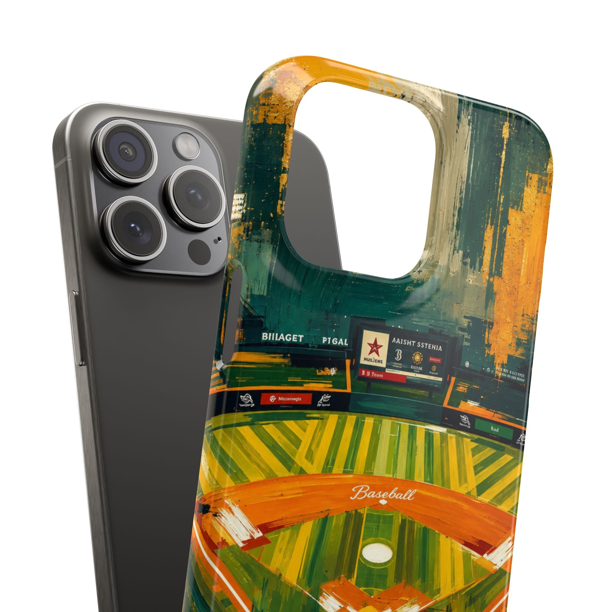Abstract Baseball Stadium Phone Case