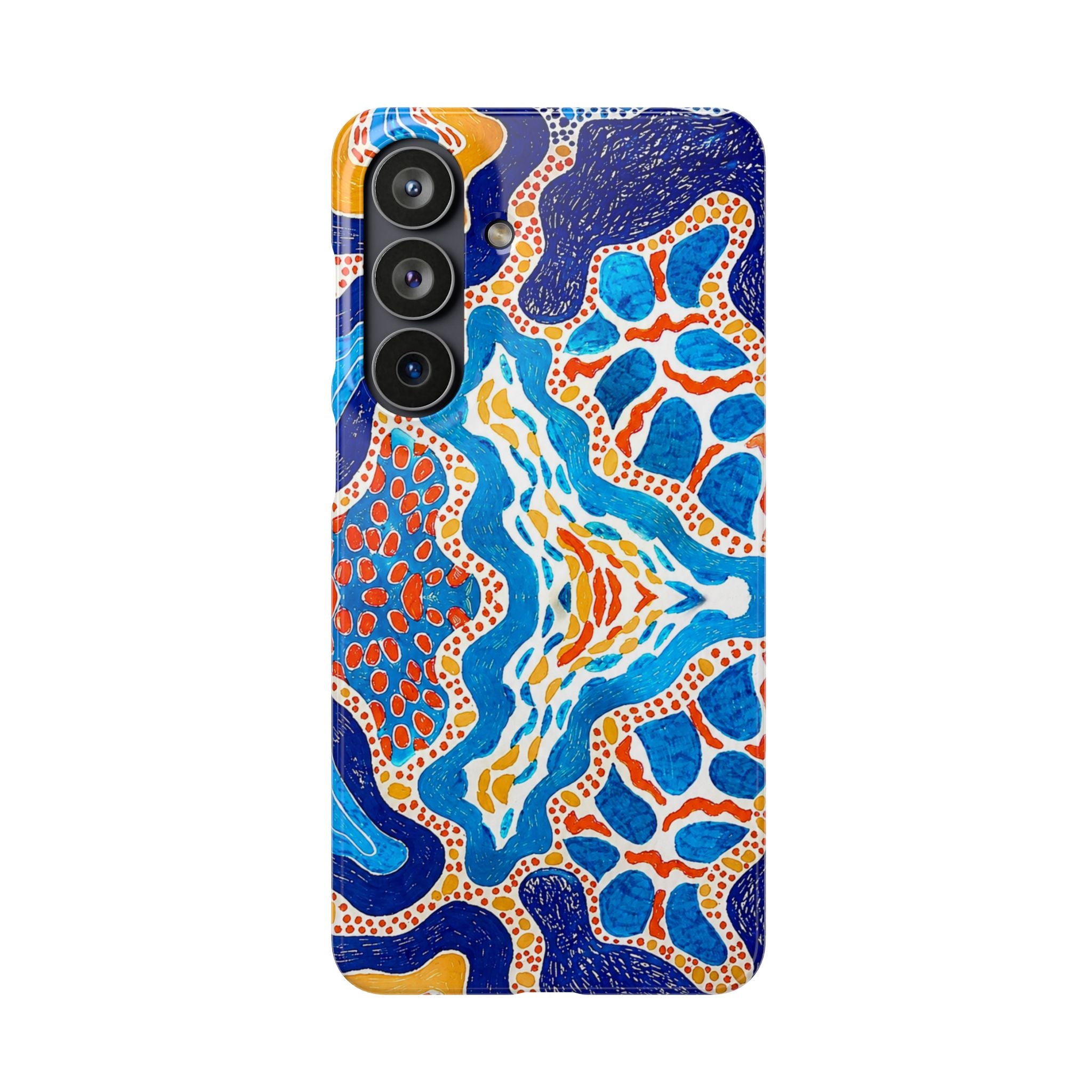 Abstract Blue Pattern Phone Case