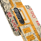 Retro Cassette Floral Phone Case