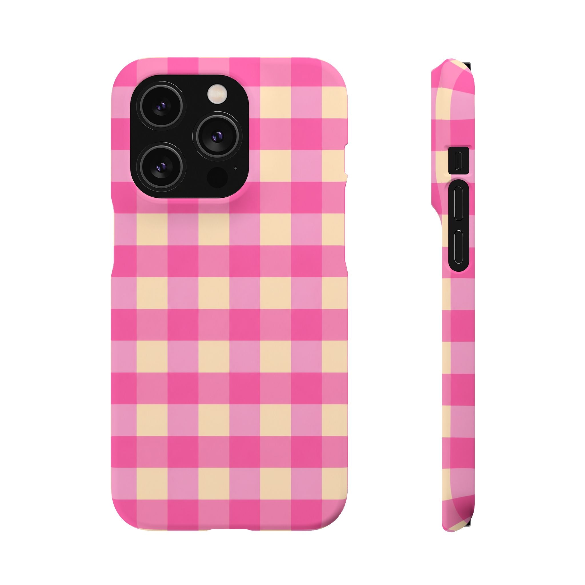 Pink Gingham Phone Case