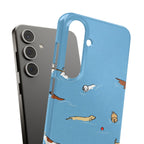 Swimming Dogs Phone Case