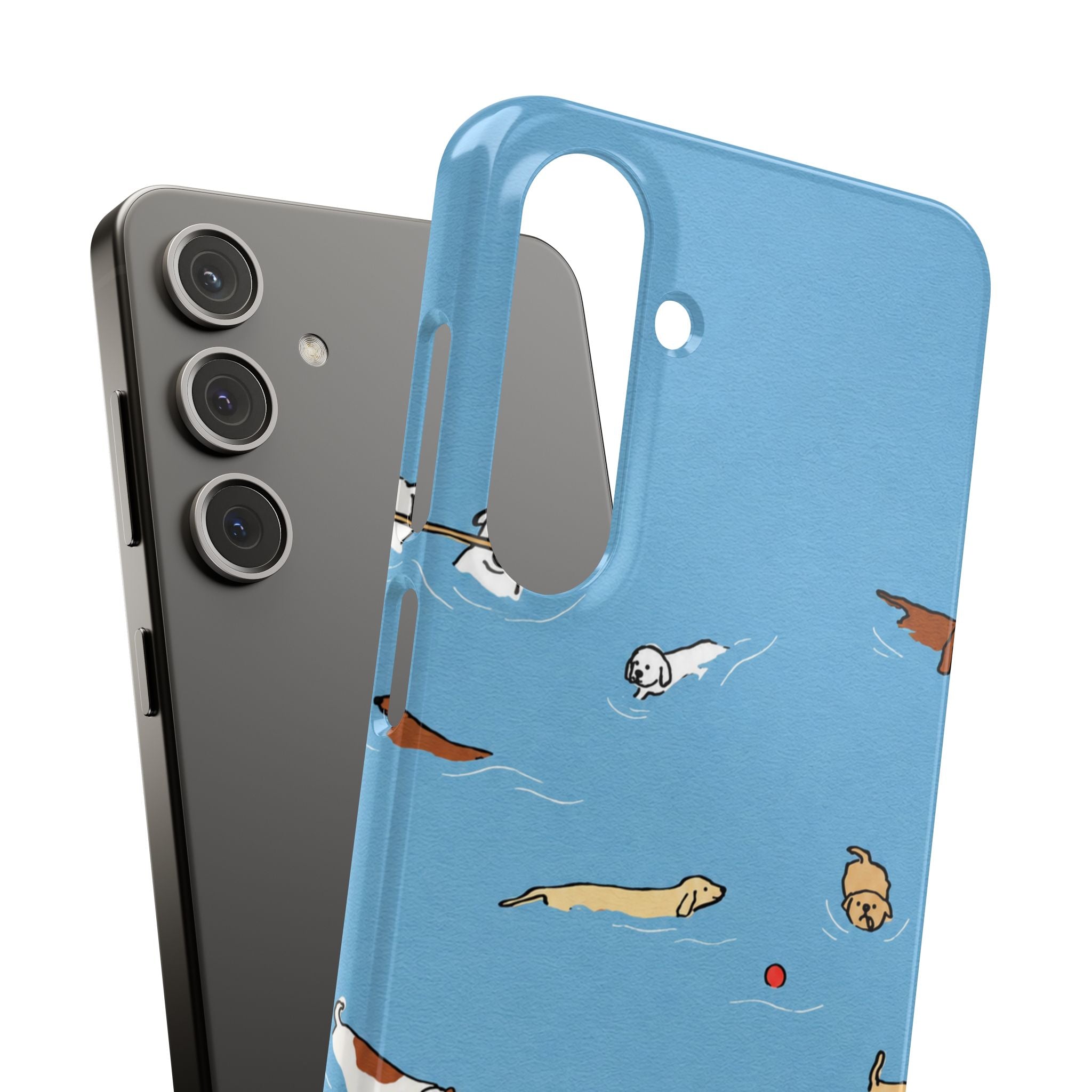 Swimming Dogs Phone Case