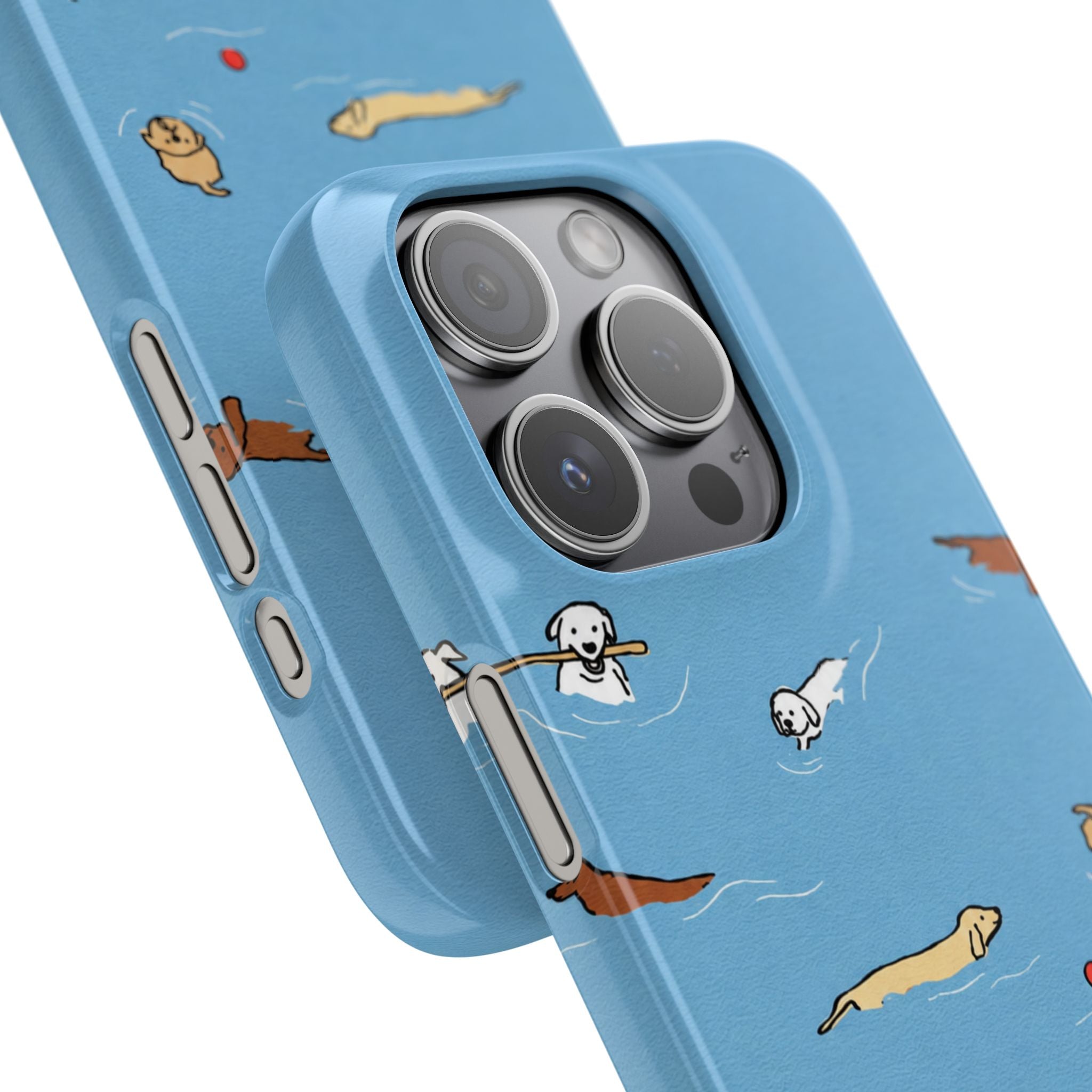 Swimming Dogs Phone Case