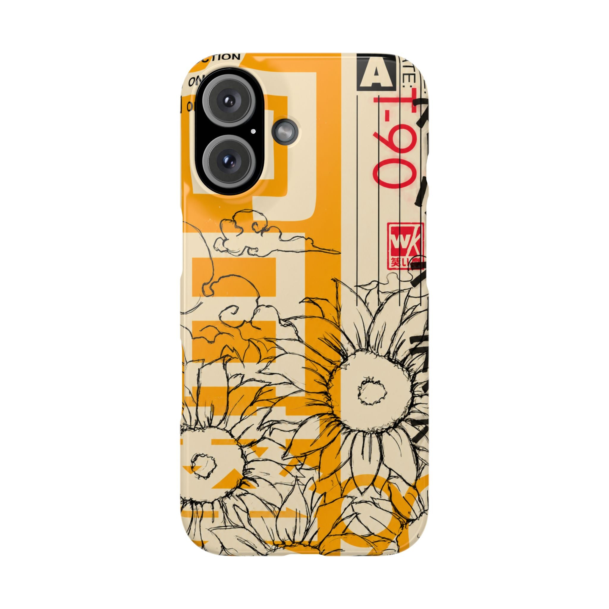 Retro Cassette Floral Phone Case