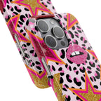 Pink Leopard Pop Art Phone Case