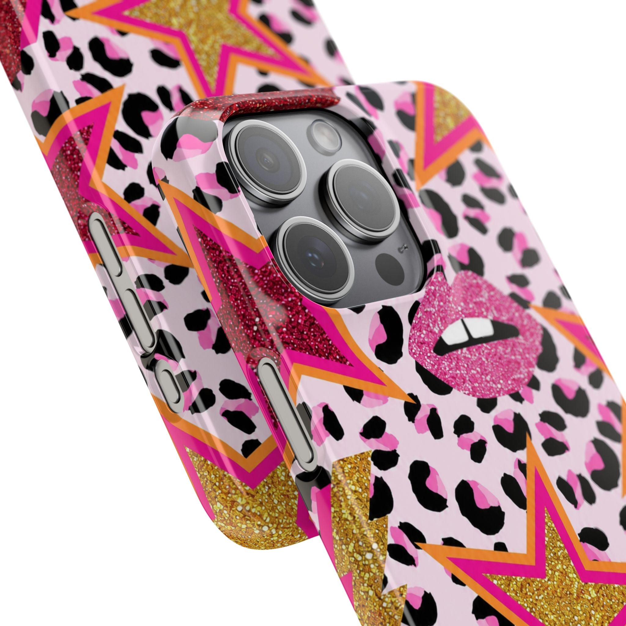 Pink Leopard Pop Art Phone Case