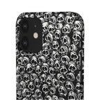 Black and White Skull Pattern Phone Case