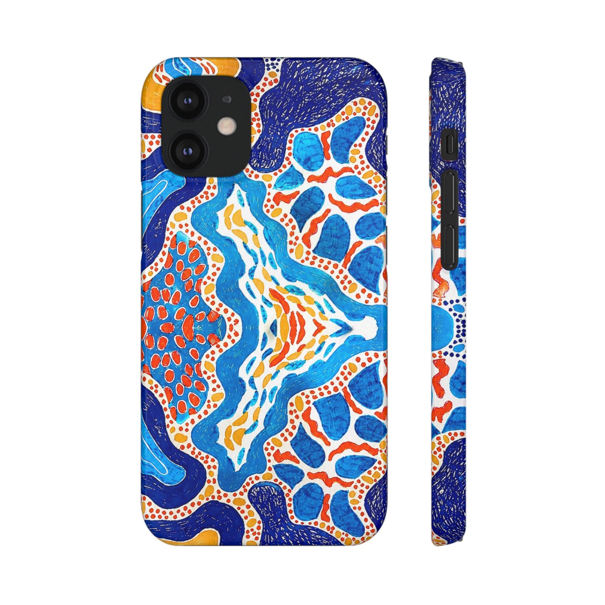 Abstract Blue Pattern Phone Case