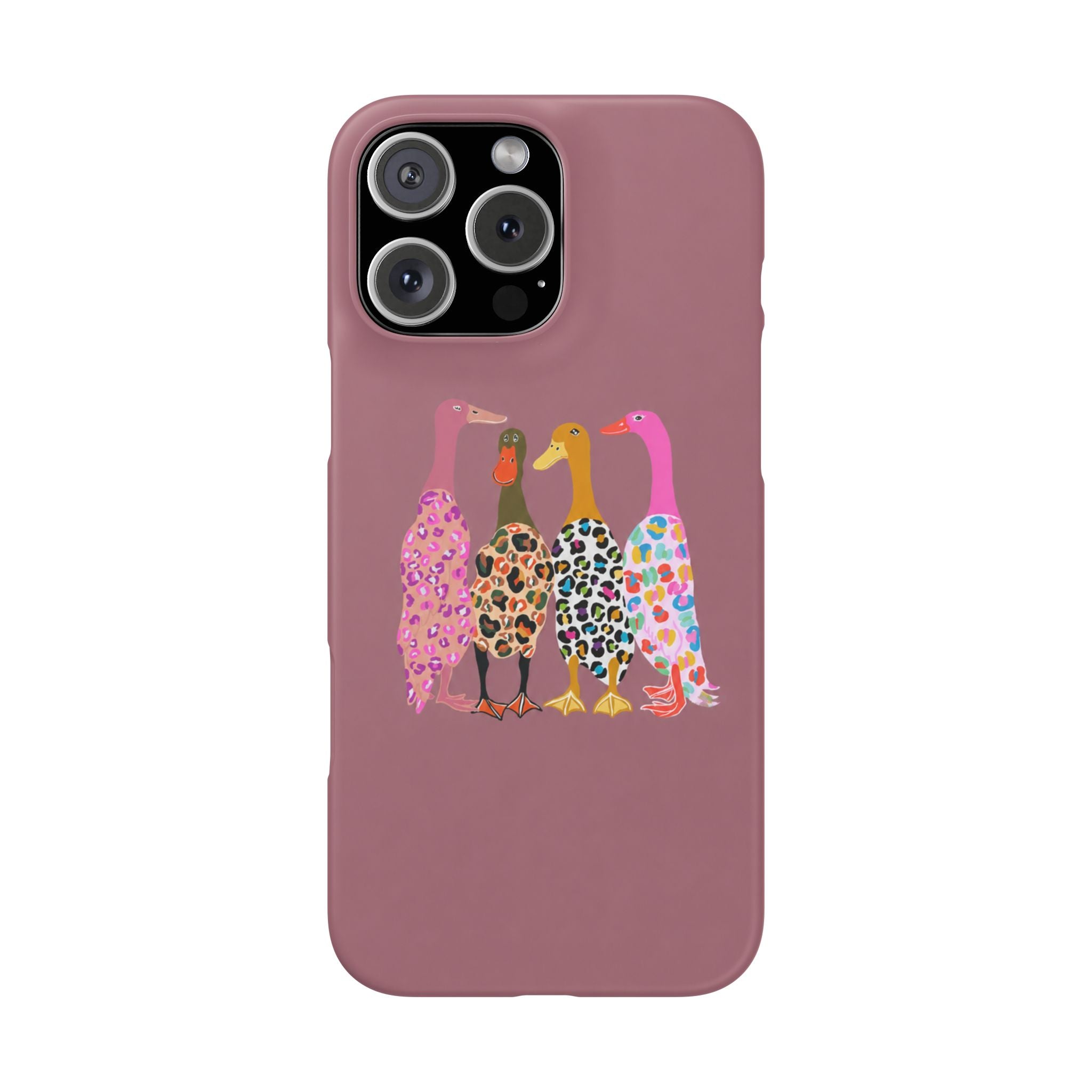Colorful Leopard Ducks Phone Case
